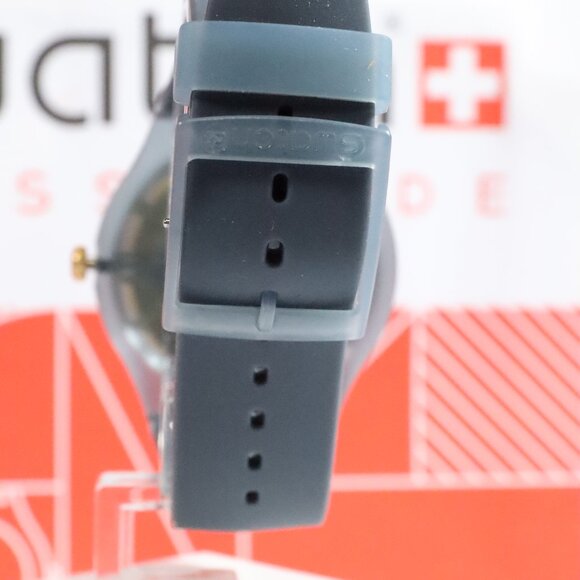 New Swiss Swatch Nuit Blue Dark Gray Dial UNisex Watch SUOM105 New Gent 41MM
